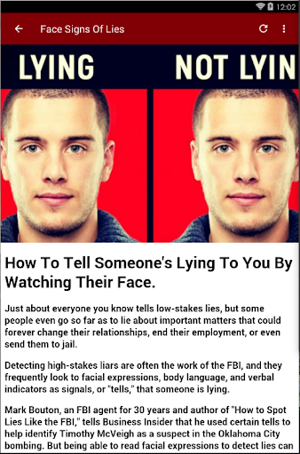 How to Tell Someone's Lying by Watching Their Face