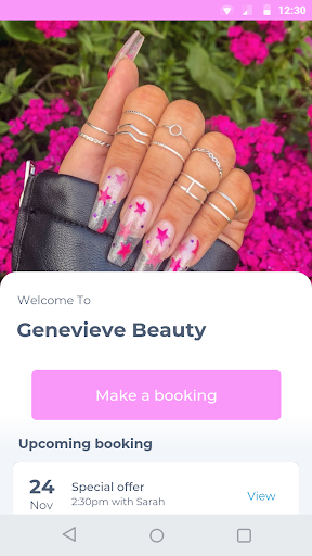 Android application Genevieve Beauty screenshort