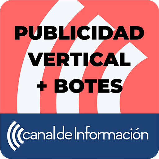Publicidad Vertical + Botes logo