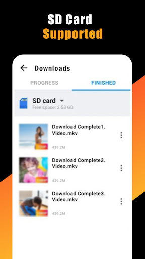 Android application Video & Mp3 Music Downloader screenshort