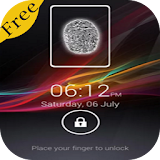 fingerprint lock screen prank icon