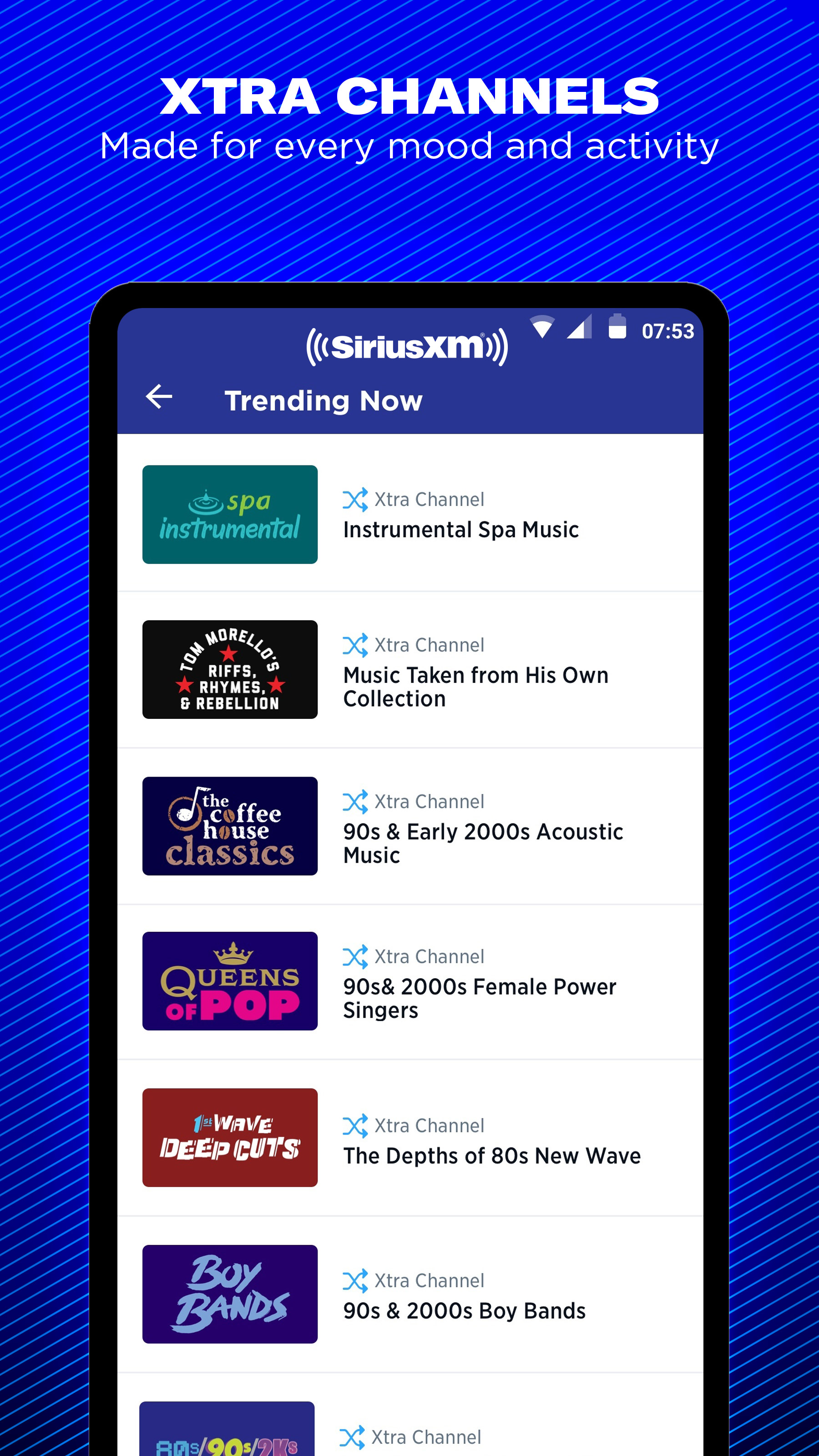 Android application SiriusXM: Music, Sports & News screenshort