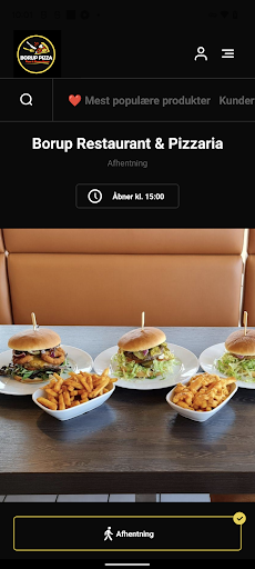 Android application Borup Restaurant & Pizzaria screenshort