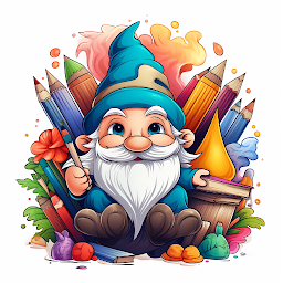 නිරූපක රූප Gnome Coloring Adults