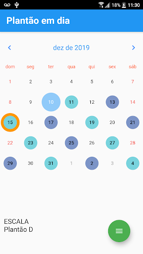 Android application Plantão em dia screenshort