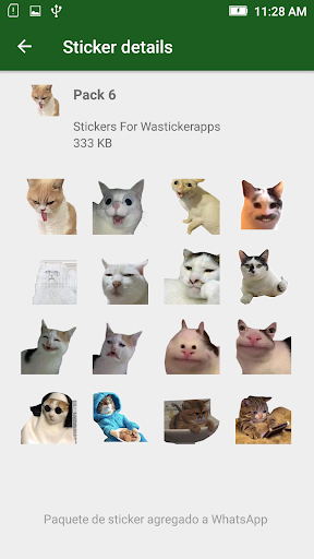 Cat Memes WASticker Screen 3