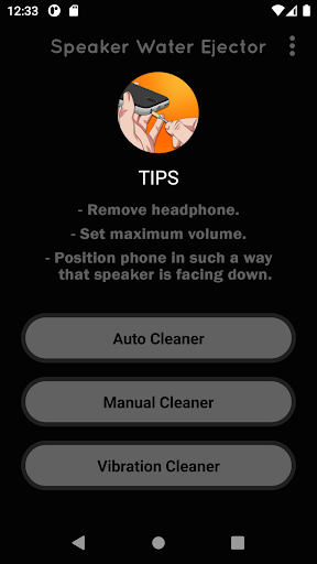 Android application Speaker cleaner-Dust cleaner screenshort