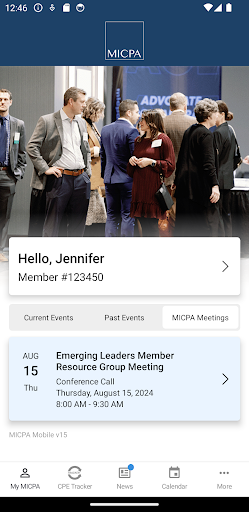 Android application MICPA Mobile screenshort