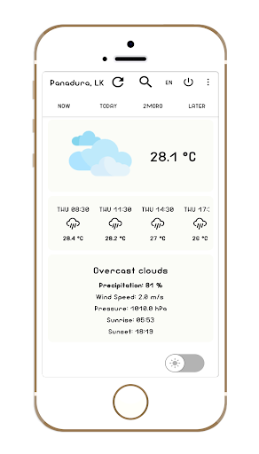 Android application Global Weather App screenshort