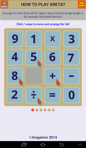 Android application Math Areta screenshort