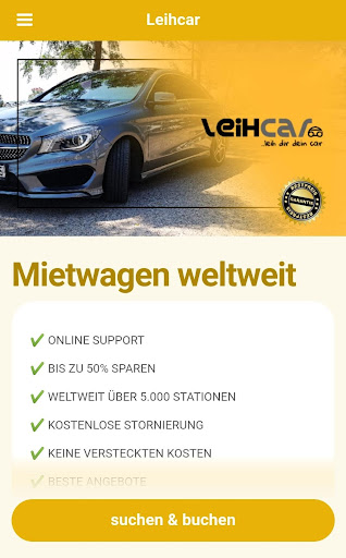 Leihcar - Günstiger Mietwagen Screen 2