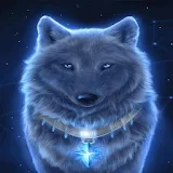 Glowing Blue Wolf Live Wallpap icon