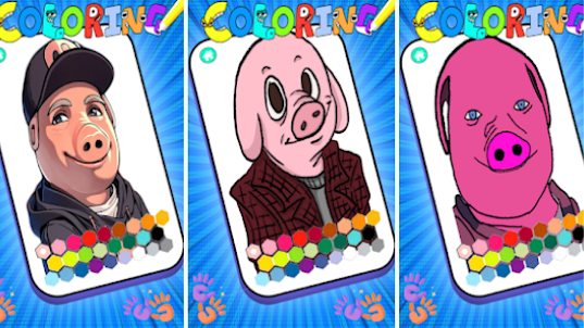 John Pork Ping Coloring Game