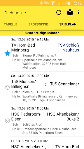 TSV Schloß Neuhaus Handball Screen 2