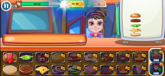 Burger Shop Chef Cooking Game