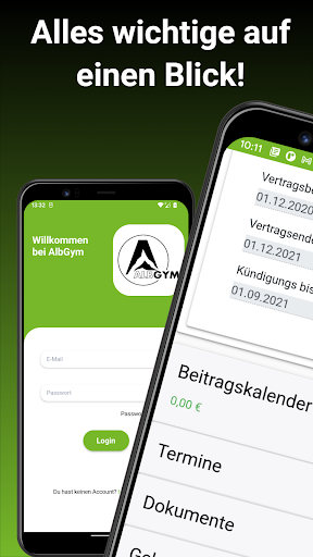 Android application AlbGym screenshort