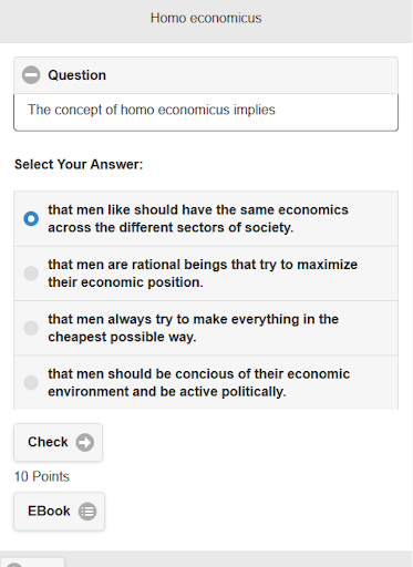 Android application Engineering Economics Career screenshort