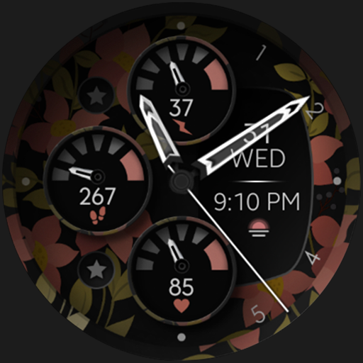 Flowers Analog Watch Face logo