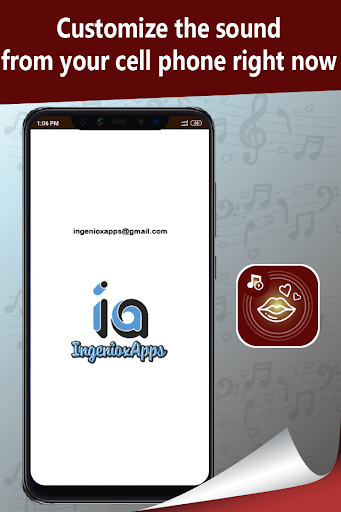 Android application Kissing ringtones screenshort
