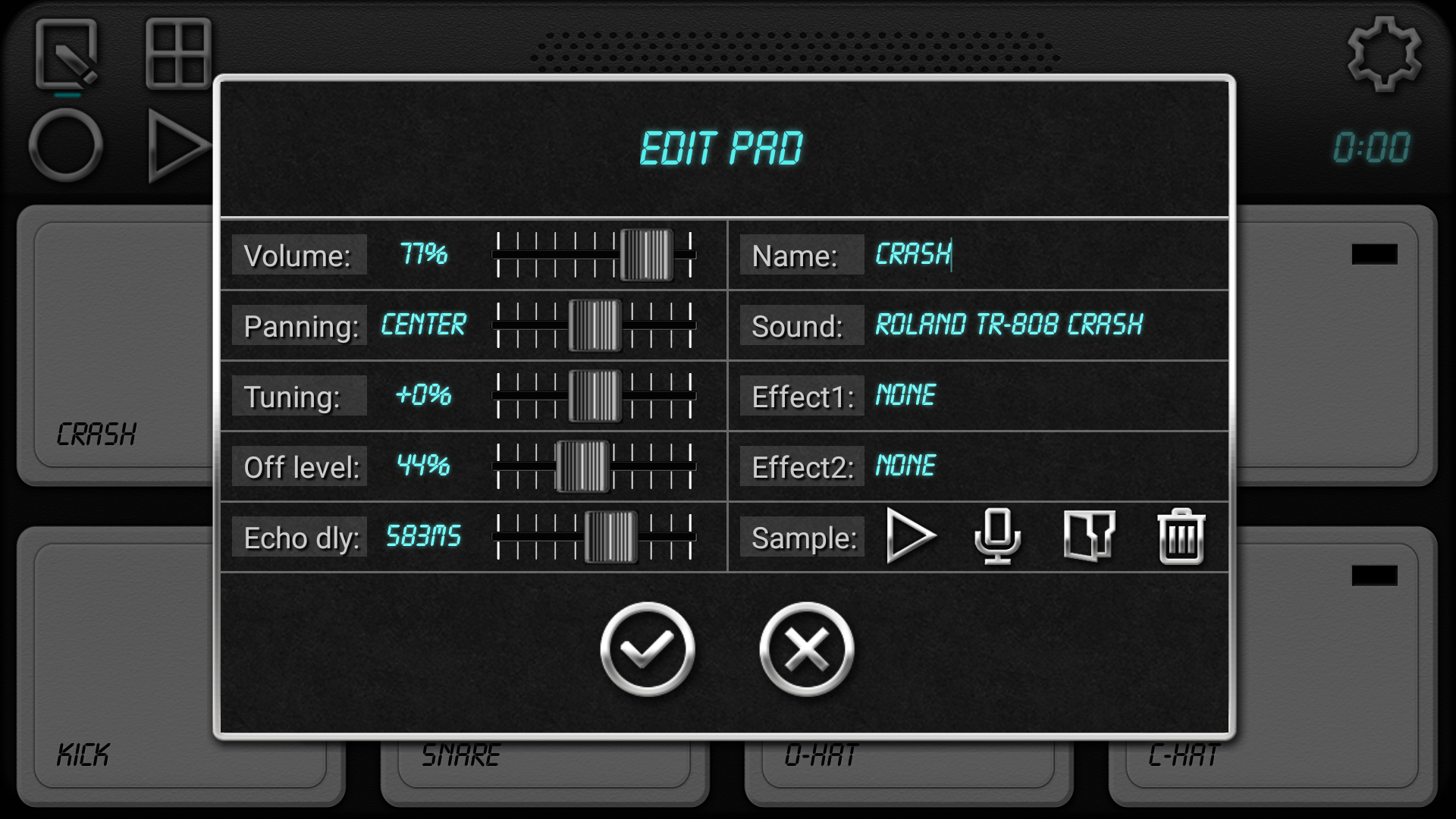 Drum Machine - Exportação de batidas