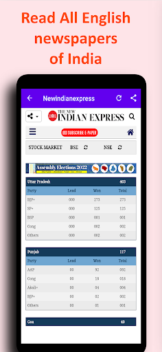 English Newspapers - India Screen 3