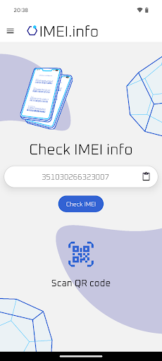 Android application IMEI Info Checker Lookup Tool screenshort