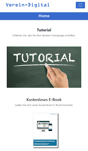 Android application Verein-Info screenshort