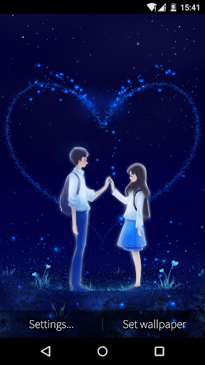 Android application Love and Heart Live Wallpaper screenshort