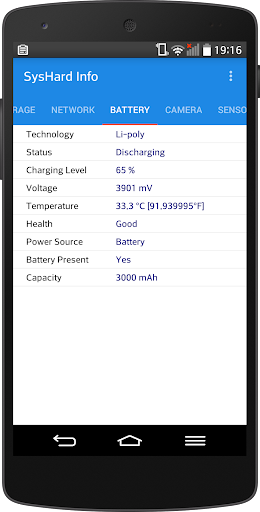 SysHard Info Screen 2