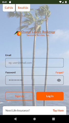 Android application Orange County Brokerage screenshort