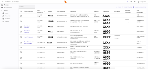 Android application Telegestión Oonlive screenshort