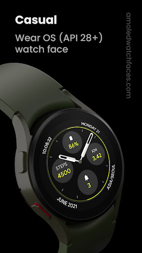 Android application Casual Watch Face screenshort