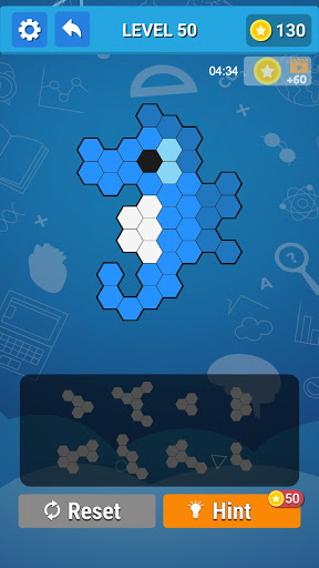 Android application Hexa Block Puzzle - Tangram Ga screenshort