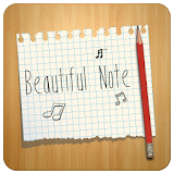 BEAUTIFUL NOTE CLAUNCHER THEME icon