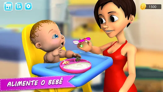 meu simulador de vida de mãe grávida - novo jogo grátis de