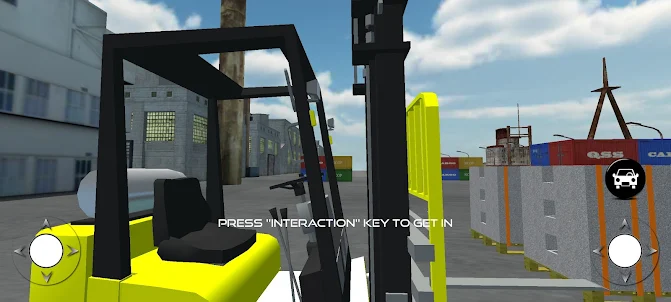 Forklift Truck Load And Drive