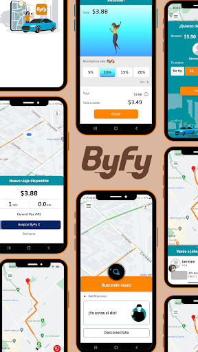 Android application ByFy Driver screenshort