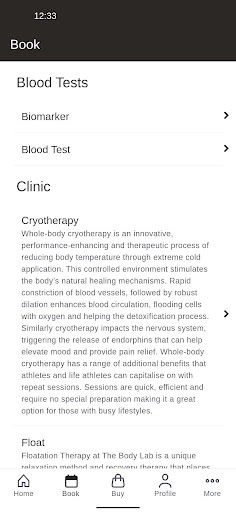 The Body Lab London Screen 2