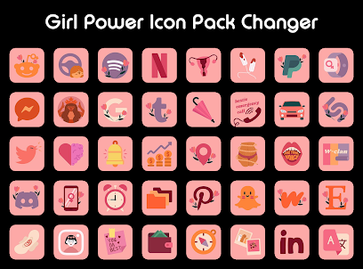 Girl Power Icon Pack Changer