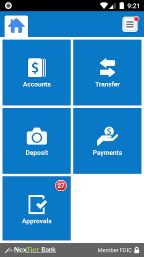 NexTier Business Mobile Screen 3