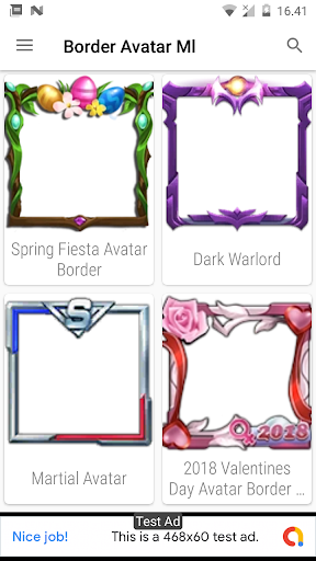 Android application Border Avatar Keren screenshort