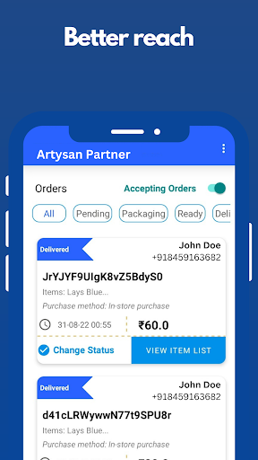 Artysan Partner Screen 2