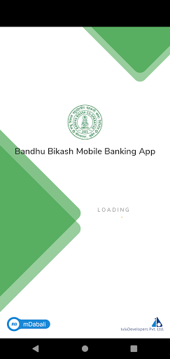 Android application Bandhu Bikash Mobile Banking A screenshort
