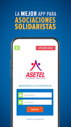 Android application ASETEL screenshort
