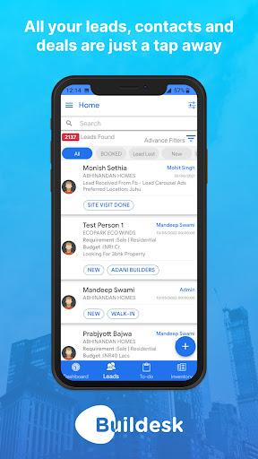 Buildesk CRM - Real Estate CRM Screen 2
