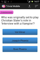 screenshot of Mobile Trivia