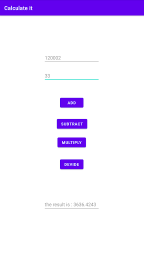 Calculate it Screen 3