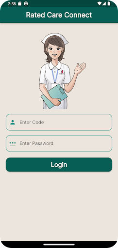 Android application Rated Care Connect screenshort