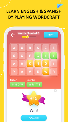 Screenshot EWA: Learn English & Spanish