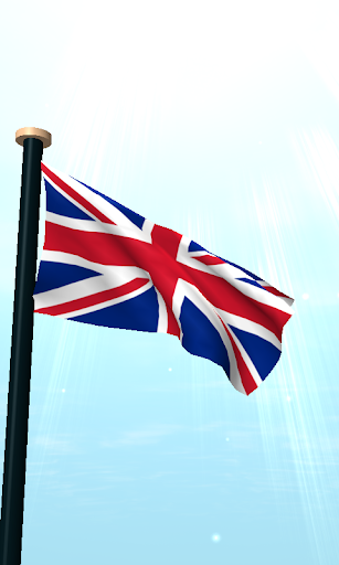 UK Flag 3D Free Live Wallpaper Screen 2